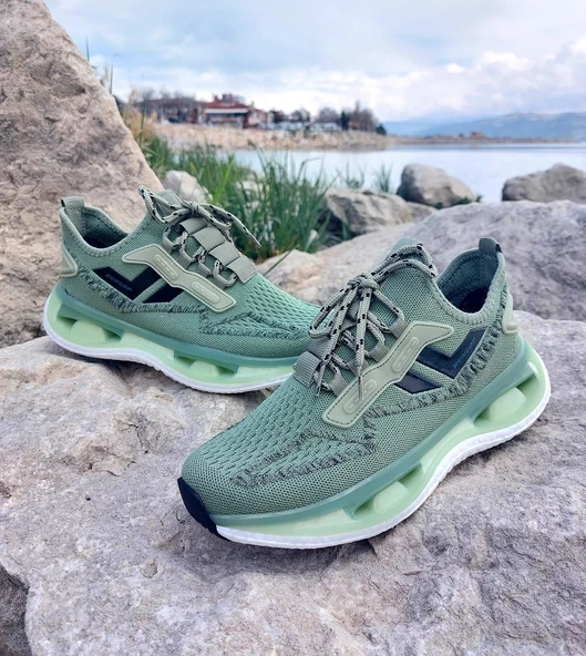 Dunlop 2357-2356 Haki Air Yumuşak Taban Erkek Spor Ayakkabı - 10