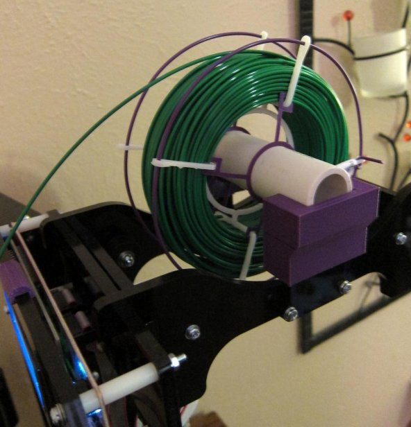 Reprapguru Prusa İ3 V2 İçin Ekonomik 5Dollarfilament Makara Adaptörü Plastik Aparat - 3