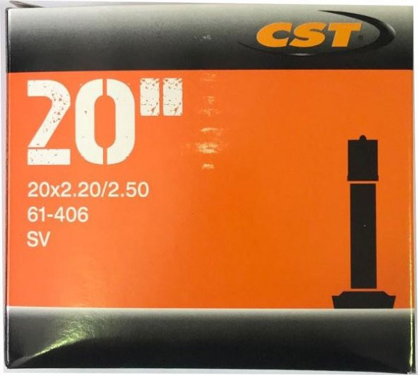 CST 20x2.20/2.50 Bisiklet İç Lastiği SV-40mm Kalın Sibop