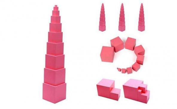 Montessori Pembe Kule ( 1-10 CM )