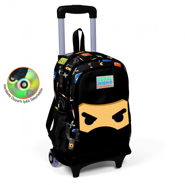 Coral High Kids Ninja Desenli Çekçek Çantalı 3'lü Set 23381 - 2