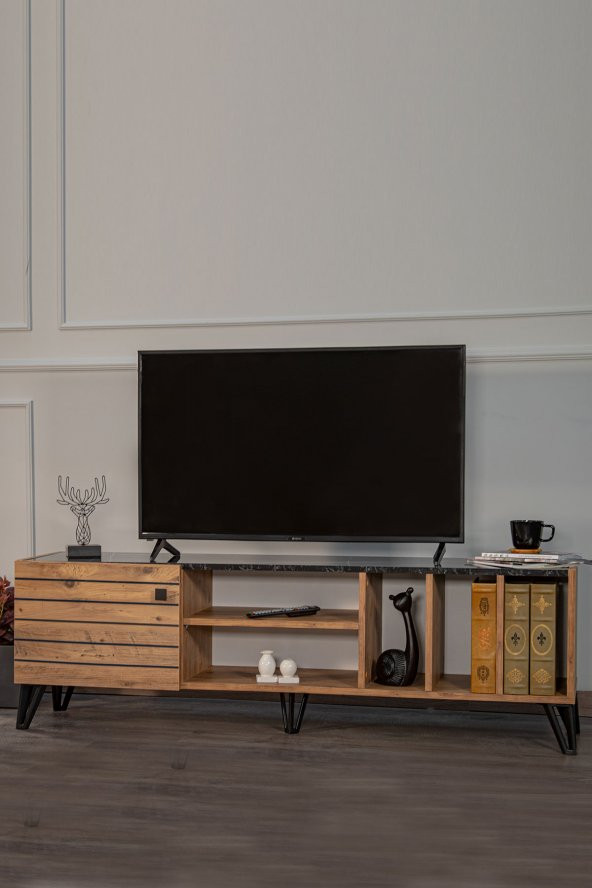 Pietra Sonata 160x39 Tv Sehpası - Ceviz