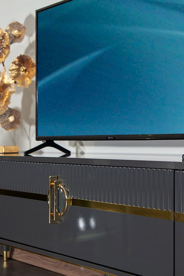 Bella 200x45 Kapaklı TV Ünitesi - Antrasit