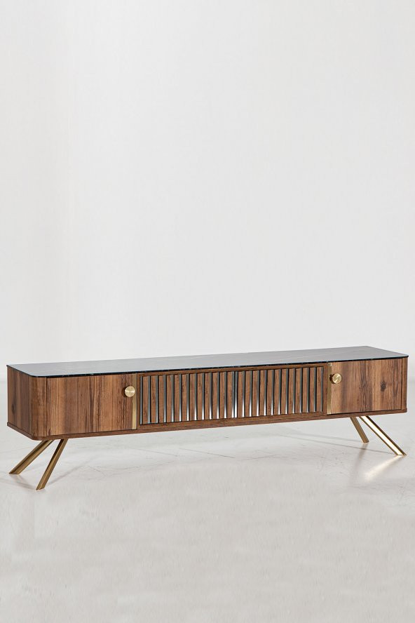 Demre 203x45 TV Ünitesi - Ceviz - 2