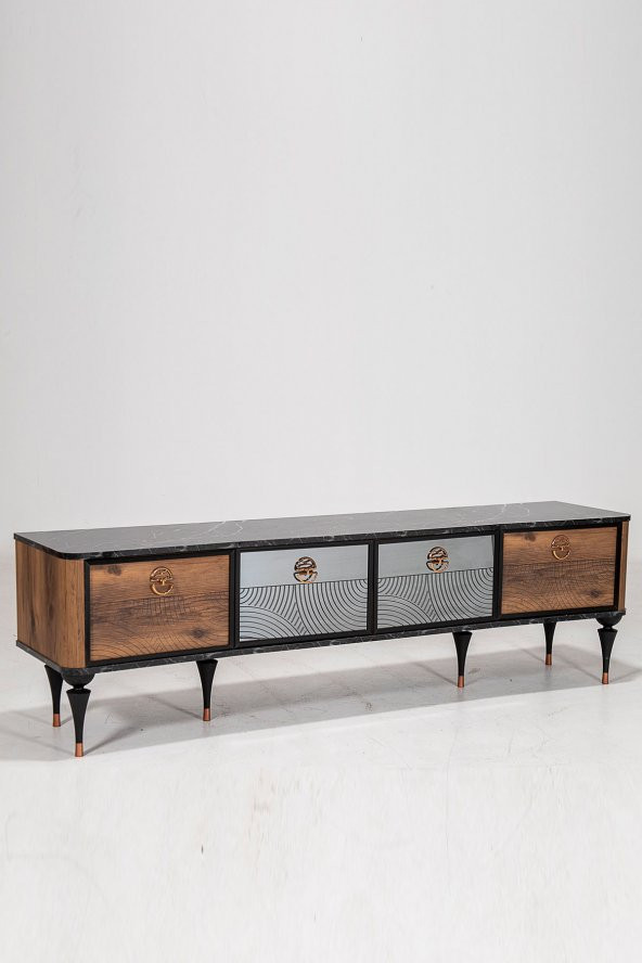 Cross 182x44 Kapaklı TV Ünitesi - Lidya/Bendir - 3