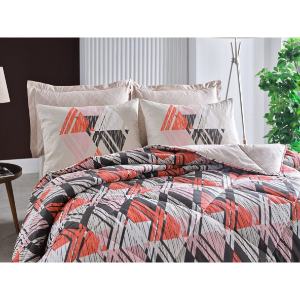 Doqu Home Comforter Tek Kişilik Retro Uyku Set