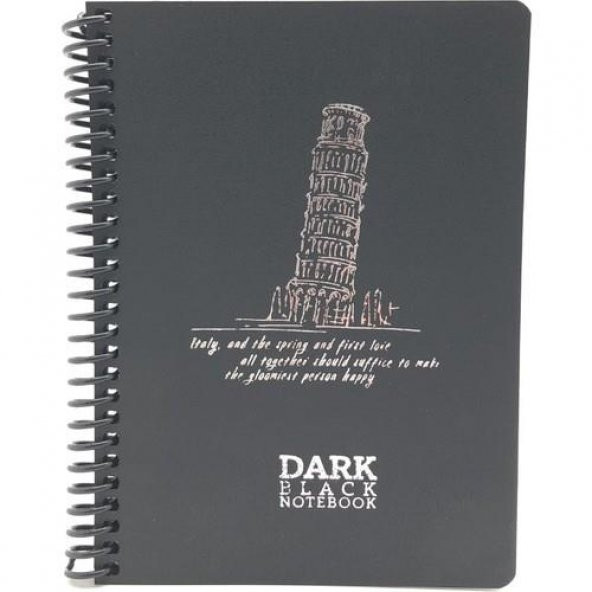 Gıpta 2674 Dark 50 Yaprak Çizgisiz Defter 12 x 17 cm