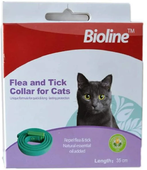 Bioline Bitkisel Kedi Pire Tasması 35 cm