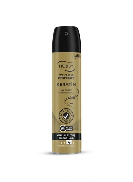 Hobby Saç Spreyi Keratin Güçlü Tutuş 250 Ml