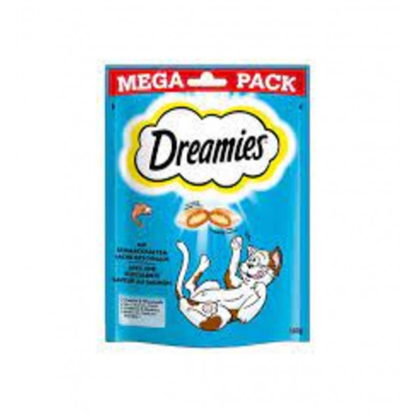 Dreamies Mega Pack İç Dolgulu Somonlu Kedi Ödül Bisküvisi 180gr