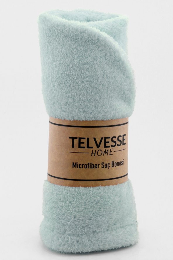 Mikrofiber Saç Havlusu Plaj Deniz Havuz Bonesi Banyo Saç Kurutma Baş Havlusu Turkuaz - 3
