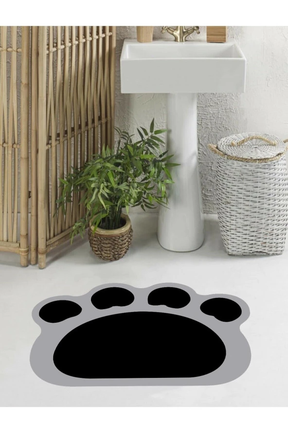 Kedi Patisi Izi Banyo Paspası, Banyo Paspası, Patili Paspas 40x60 Cm - 2