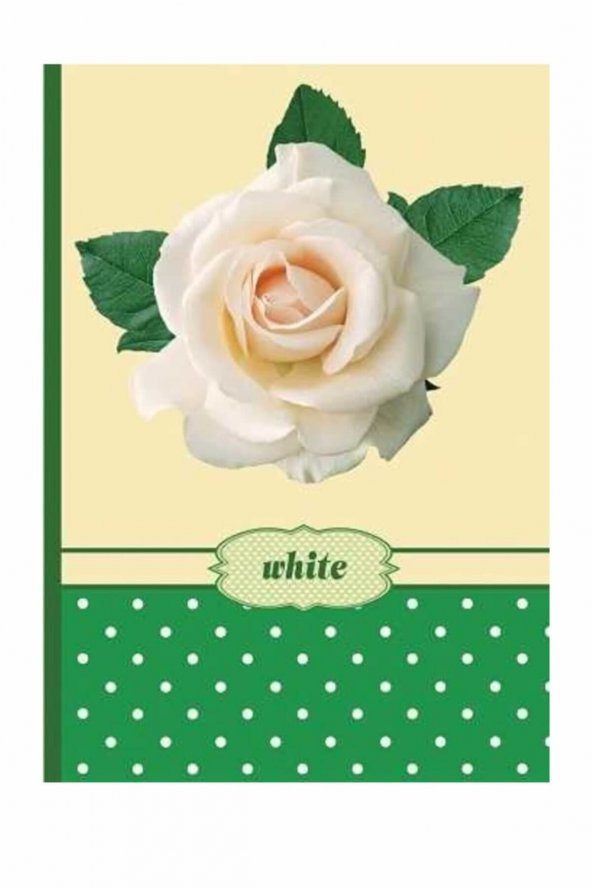 DEFFTER Roses White Not Defteri  /