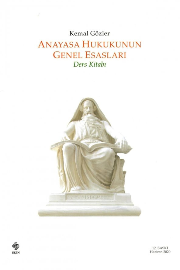 EKİN KİTABEVİ Anayasa Hukukunun Genel Esasları Ders Kitabı - 1