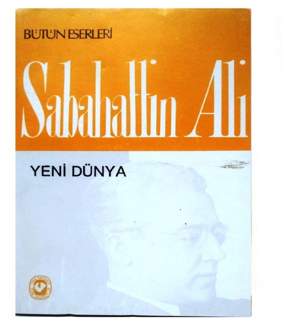 Cem Yayınevi  Yeni Dünya- 1.Basım 1989 Baskısı - Sabahattin Ali ürün görseli