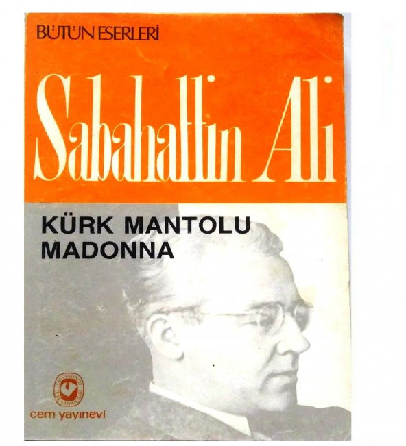 Cem Yayınları Kürk Mantolu Madonna - 1.Basım 1989 Baskısı - Sabahattin Ali ürün görseli