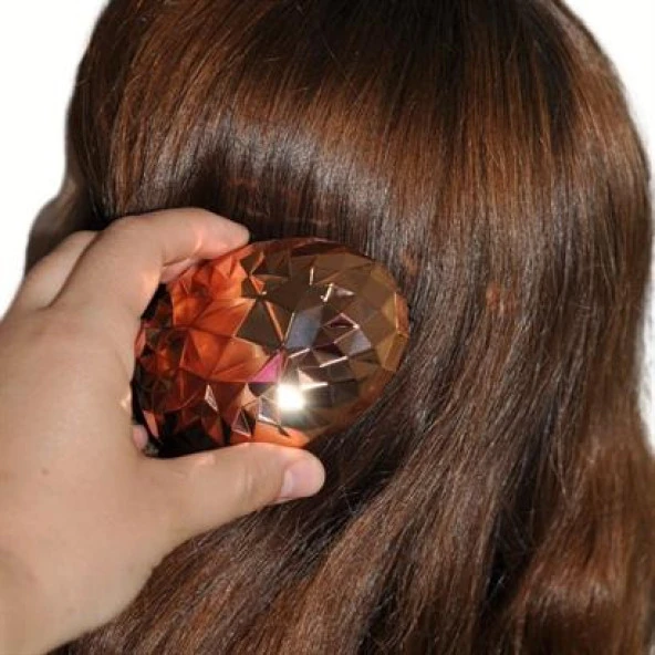 Rose Gold Saç Düzleştirici Tarak Geniş Aralıklı Her Saç Tipine Uygun Fırçalı Saç Düzleştiric