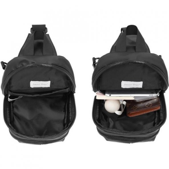 Smart Bags Gumi Kumaş Smart Bags Uniseks Bodybag Omuz Çantası 8655 - Resim 5