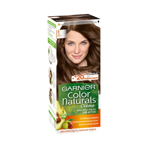 Garnier Color Naturals 5 Açık Kahve Saç Boyası