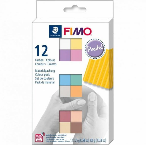 Fimo Pastel Başlangıç Seti 25grx12 Renk