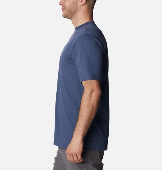Columbia CSC M Basic Logo Brushed Erkek Kısa Kollu T-Shirt Dağ Mavisi CS0287-480 - 3
