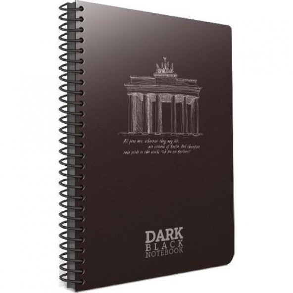 Gıpta Dark Plas A4 Spiralli PP Kapak Defter 50 Yp.