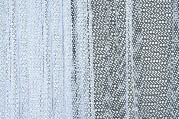 BAKLAVA MODELİ BEYAZ RENK TEK KANAT Hazır Dikilmiş Pileli Fon Perde 300*260 Cm - Resim 2