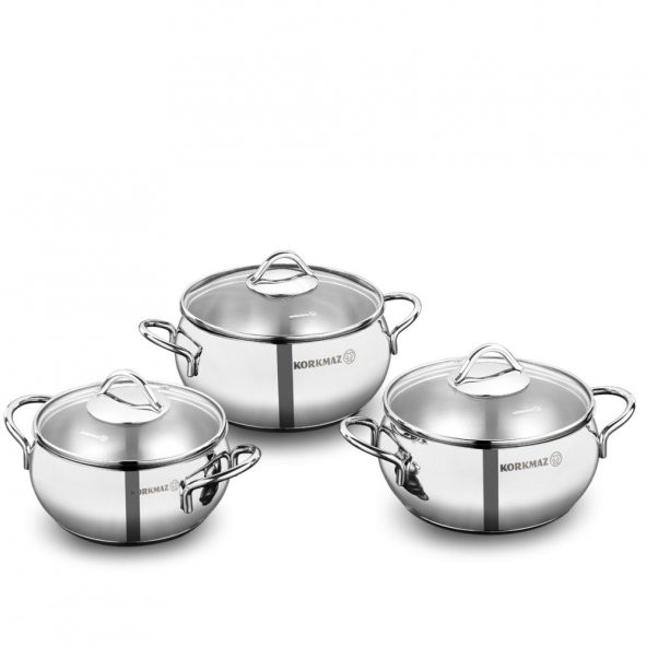Korkmaz Tombik Jr. 6 Parça Tencere Seti A1801 ürün görseli 1
