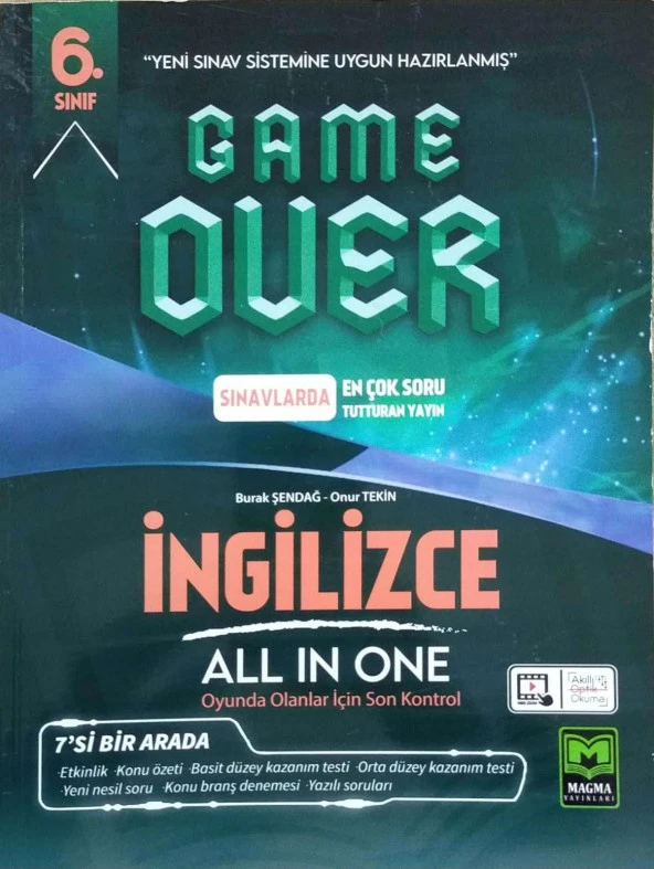 Magma Yayınları 6. Sınıf İngilizce All in One Game Over Serisi İDEKİTAP 0223 - 1