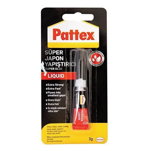 Pattex Süper Glue Japon Yapıştırıcı 3 G