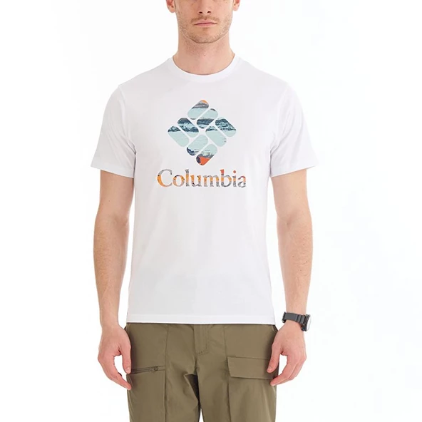 Columbia Csc M Stacked Hyper Nature SS Tee Erkek Kısa Kollu Tişört CS0242-100