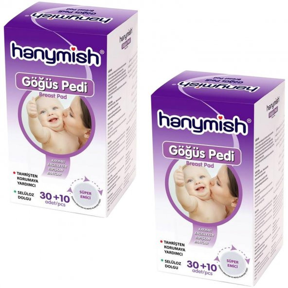 HANYMİSH GÖĞÜS PEDİ KOD: 1021 X 2 PAKET 80 ADET