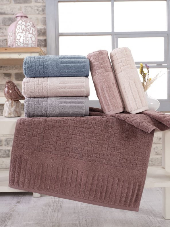 Piano Cotton 70x140 6 lı Banyo Havlusu Seti