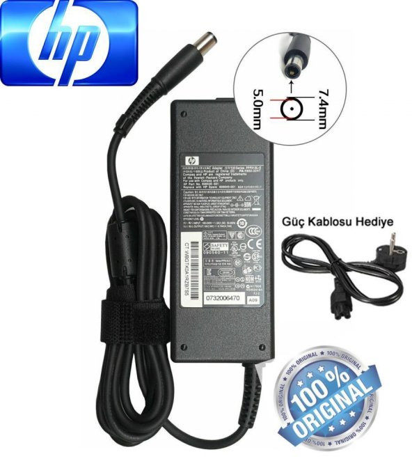 HP HSTNN-CA15 HSTNN-LA15 HSTNN-DA15 Adaptör Şarj Aleti Sıfır 19v Hp 90w A++ - 1