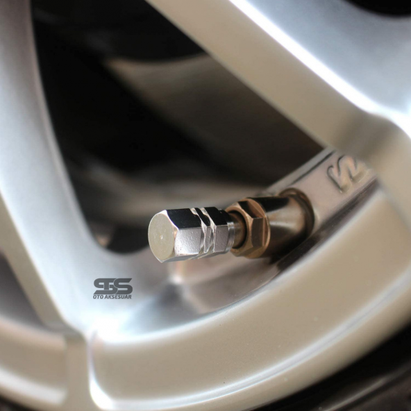 Alüminyum Altıgen Sibop Kapağı 4 Lü Gümüş - 2