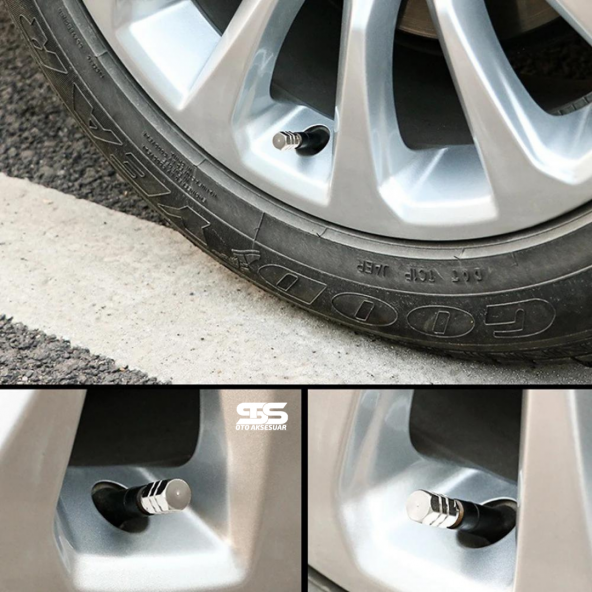 Alüminyum Altıgen Sibop Kapağı 4 Lü Gümüş - 3