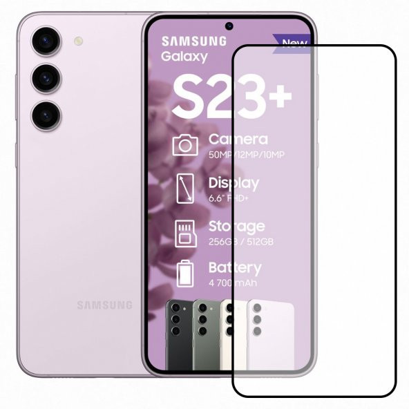 Bufalo Samsung Galaxy S23 Plus Seramik 9D Tam Kaplama Ekran Koruyucu