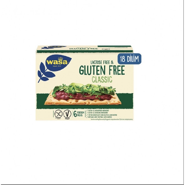 Wasa Glutensiz Gevrek Ekmek (Crispbread Gluten Free) 240 G  (18 Dilim)