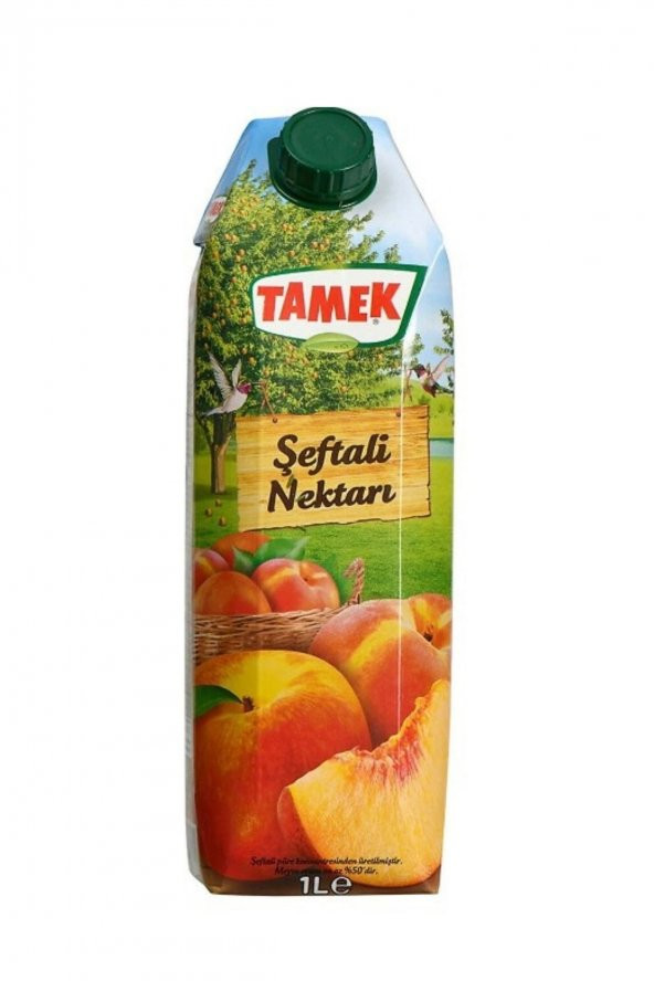 Tamek %100 Şeftali Nektari 1 Litre