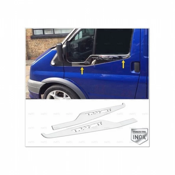 FORD TRANSİT 2007-2013 KROM CAM ÇITASI 2 PARÇA P.ÇELİK