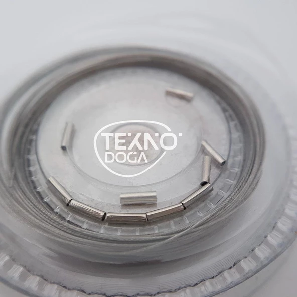 EFFE Çelik Olta Teli Lüfer Turna Dişli Balık İçin 10m Tel ve Burç - 3