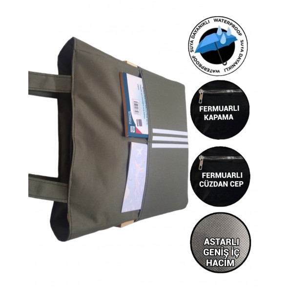 SEVBAGS Kadın Spor Okul Günlük Askılı Omuz Ve Kol Çantası ÇİZGİLİ - 6