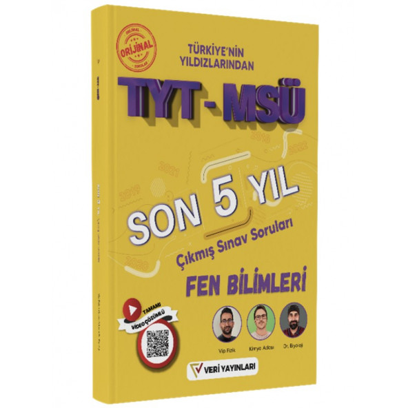 TYT-MSÜ Son 5 Yılın Çıkmış Soruları Seti - 2