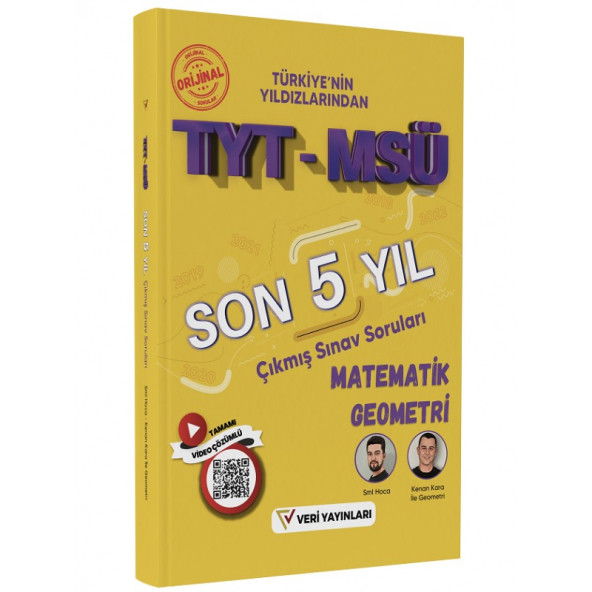 TYT-MSÜ Son 5 Yılın Çıkmış Soruları Seti - 3