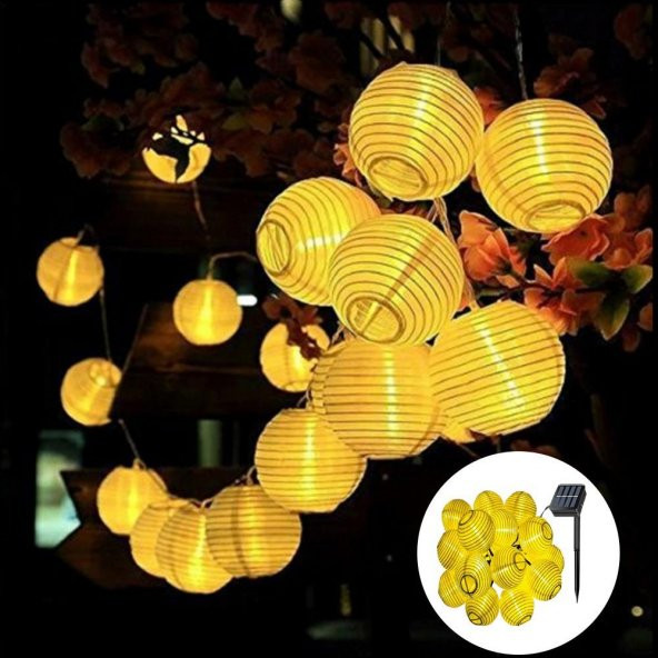 Solar 20 Japon Feneri Led 3Mt 8 Mod Güneş Enerjili Dış Bahçe Aydınlatma Dekorasyon Günışığı - 2