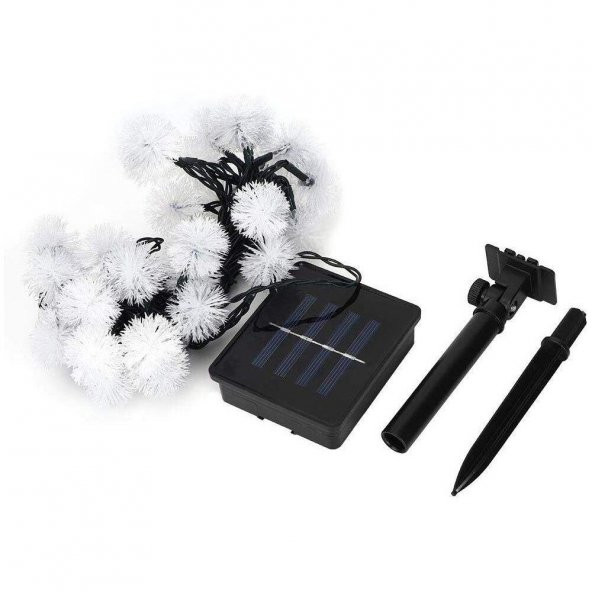 Solar Peri 30Led 4Mt 8 Mod Güneş Enerjili Bahçe Aydınlatma Dekorasyon Günışığı - 4