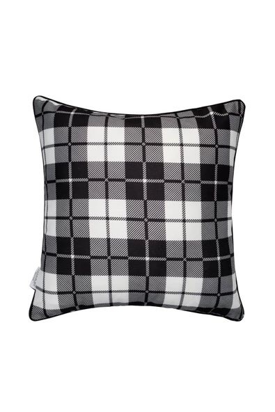 Dekoratif Yastık Kırlent Kılıfı Çift Taraflı Blackish KR11 Siyah