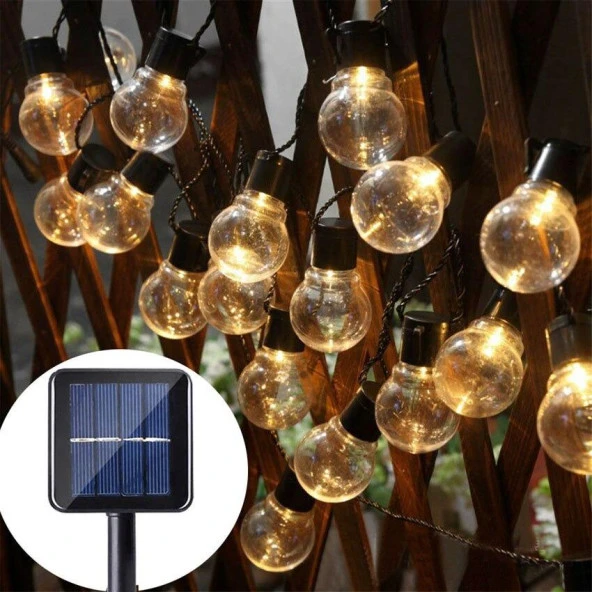 Solar 10Led Ampül 8 Mod 3.5Mt Güneş Enerjili Dış Bahçe Aydınlatma Dekorasyon Günışığı - 2