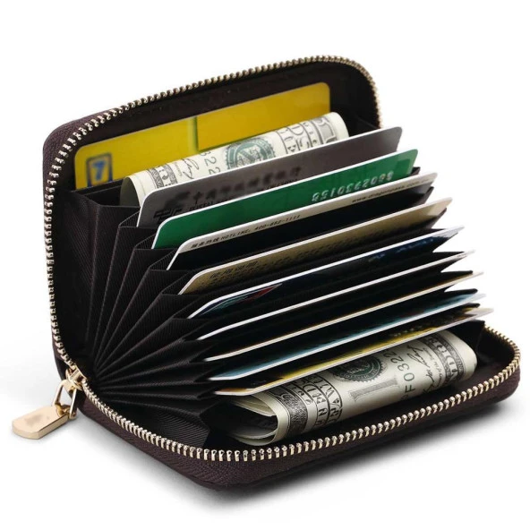 Bison Denim Premium Seri Gerçek Deri-Kısa Erkek Cüzdan Kartlık - 2