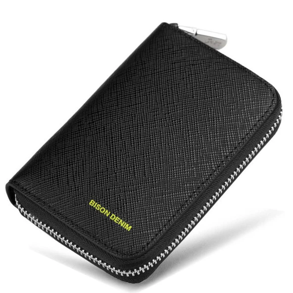 Bison Denim Premium Seri Gerçek Deri-Kısa Erkek Cüzdan Kartlık - 3